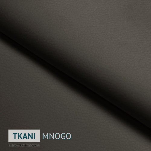 Фото ткани Стоун Кожа искусственная крупным планом, цвет серый, рисунок однотонный, производитель Китай