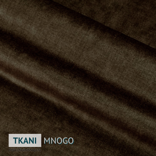Фото ткани велюра “102-11(27)” (однотонный коричневый)