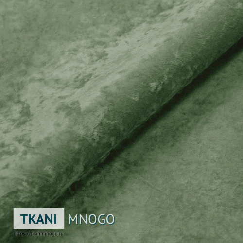 Фото внешнего вида велюра “16” (однотонный зеленый)