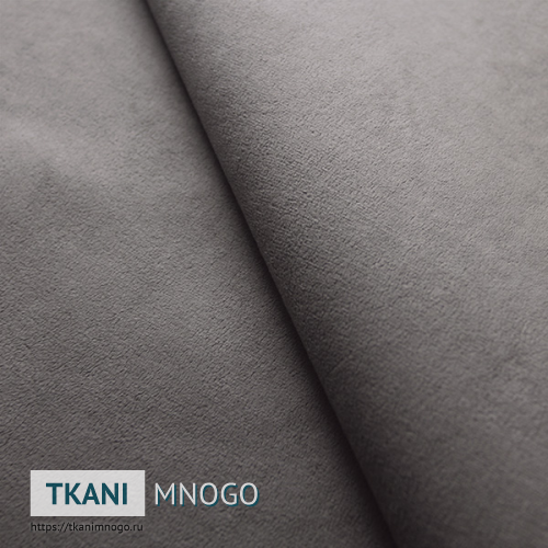 Фото фактуры велюра “RS-6” (однотонный серый)
