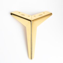 Опора угол наклон М013 Н100 золото - ножка для дивана, для кровати
 - Ножки хромированные