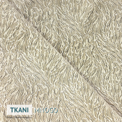 Фото обивки велюра “801-1f” (абстракция белый, бежевый)